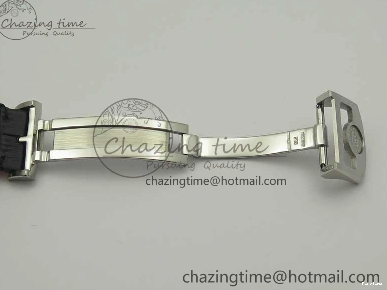 MIROTIME 0308 Portuguese Chrono SS ZF 1:1 Best Edition Gray Dial SS On Black Leather Strap A ZipUp 7215